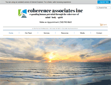 Tablet Screenshot of coherenceassociates.com